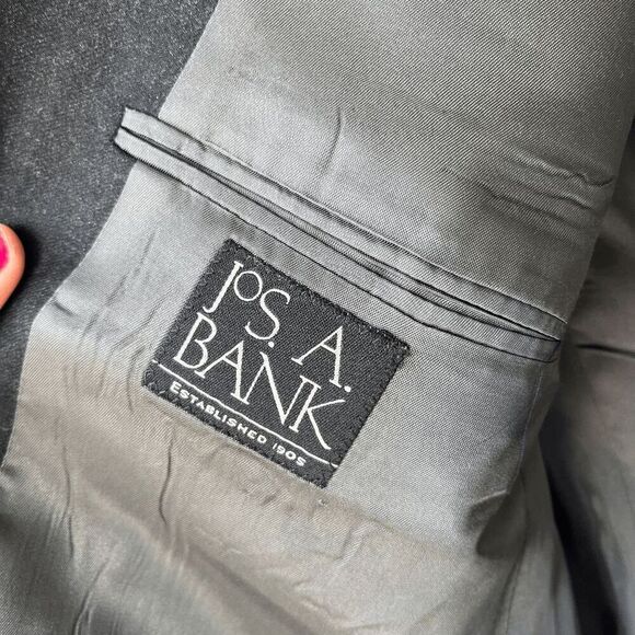 Jos. A. Bank Wool & Cashmere Dark Gray Suit Blazer, 41 Regular - Picture 5 of 9